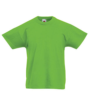T-SHIRT ORIGINAL BAMBINO - FRUIT OF THE LOOM lime T-SHIRT ORIGINAL BAMBINO - FRUIT OF THE LOOM lime